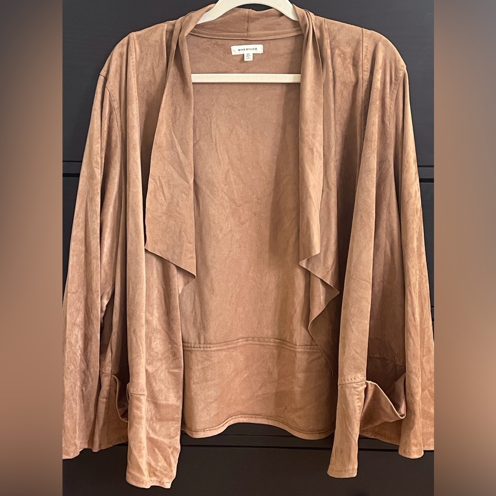 Max Studio Suede Jacket 2x